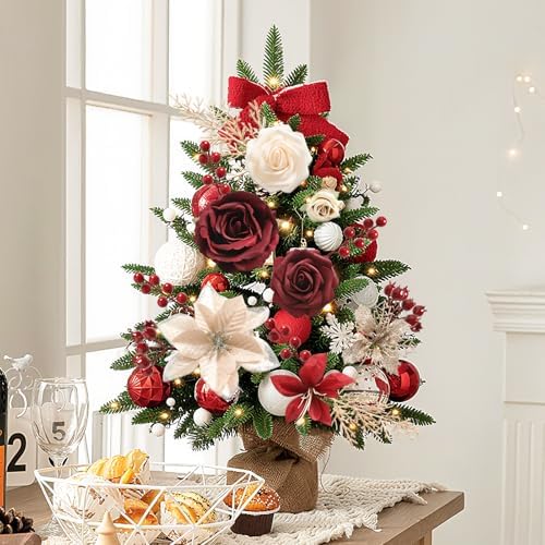Holiday Greenery & Faux Flower Set – Perfect for Wreaths, Trees & Centerpieces
