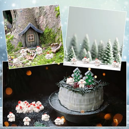 Cute Mini Dog Figurines 32pcs – Christmas Resin Puppies for Garden, Crafts & Party Decor