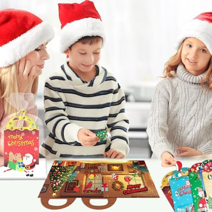 Mini Christmas Reusable Sticker Books 24-Pack – Classroom Gifts & Party Favors