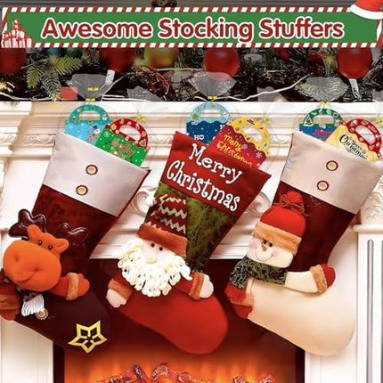 Mini Christmas Reusable Sticker Books 24-Pack – Classroom Gifts & Party Favors