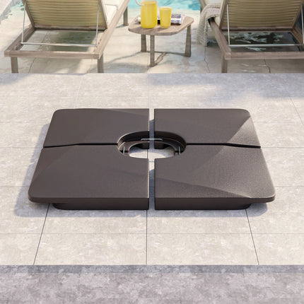 200LB Heavy Duty Cantilever Patio Umbrella Base Stand Outdoor Weighted