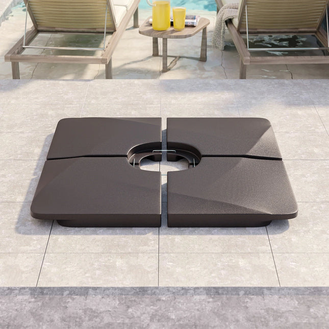 200LB Heavy Duty Cantilever Patio Umbrella Base Stand Outdoor Weighted