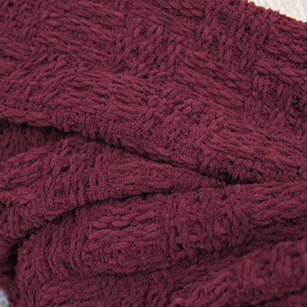 Cable Knitted Couch Cover Throw Blanket Soft Cozy Sofa Protector Cover