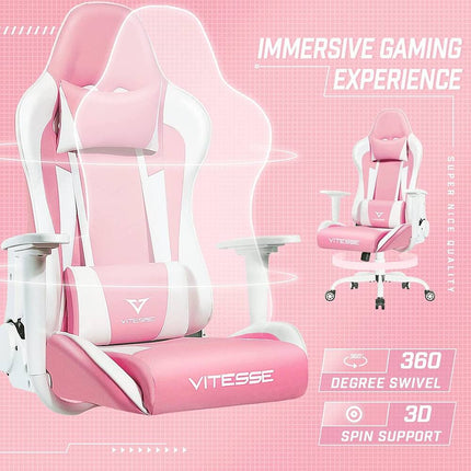 Gaming Chair High Back Ergonomic Office Chair with Lumbar Support Headrest