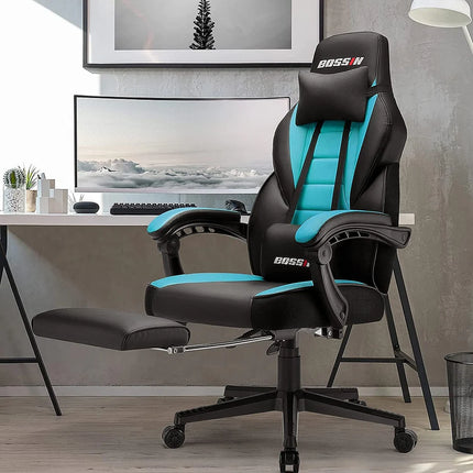 Big and Tall Gaming Chair High Back Racing Style Computer Chair 300 lbs