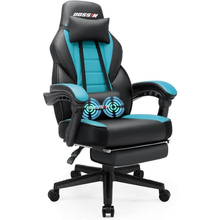 Big and Tall Gaming Chair High Back Racing Style Computer Chair 300 lbs
