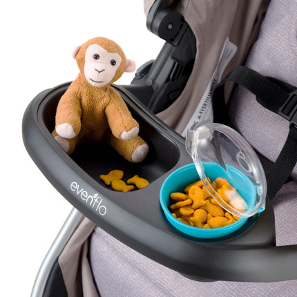 Baby Snack Tray with Cup BPA Free Toddler Feeding Tray Stroller Accessory