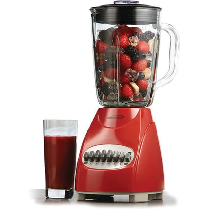 12-Speed Blender with Durable Glass Jar for Smoothies & Food Processing