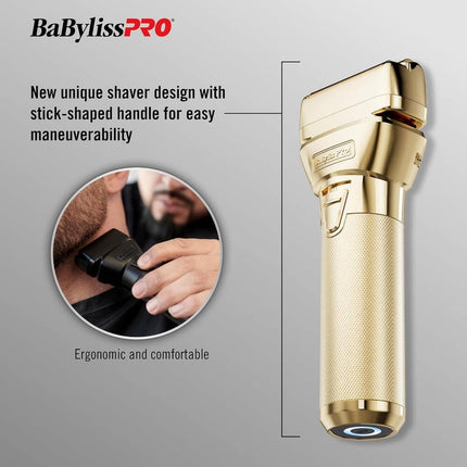 GoldFX FXONE Double Foil Shaver FX79FSG Cordless Barber Grooming Razor
