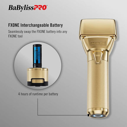 GoldFX FXONE Double Foil Shaver FX79FSG Cordless Barber Grooming Razor