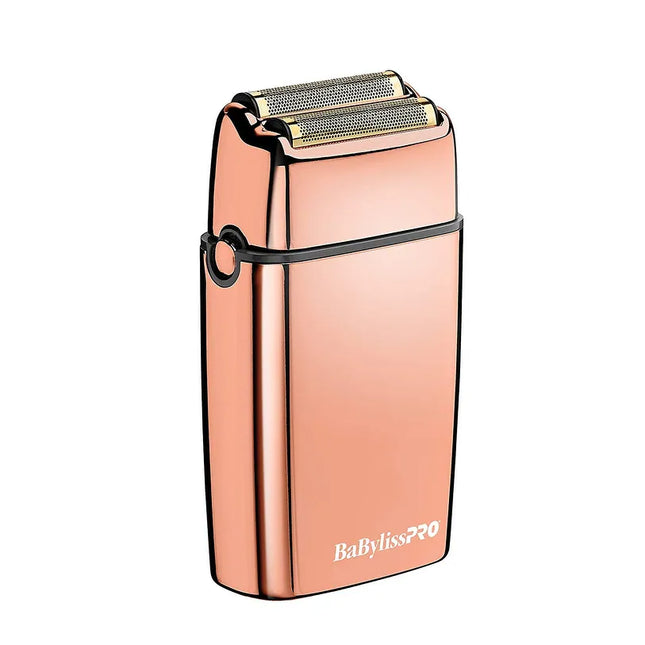 Foilfx02 Cordless Metal Double Foil Shaver Rose Gold Professional Trimmer