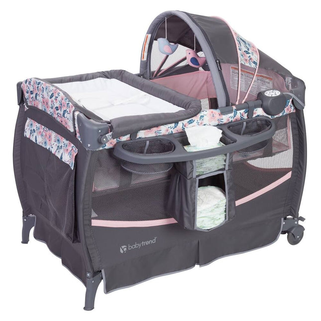 Deluxe II Nursery Center Bluebell Bassinet Baby Playard with Changing Table