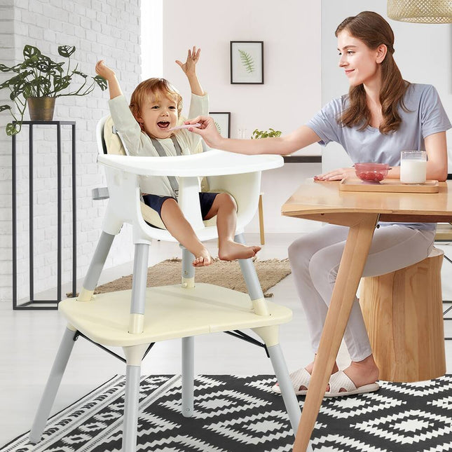 Babyjoy 4 in 1 Baby High Chair Convertible Toddler Table Chair Set Multi Use