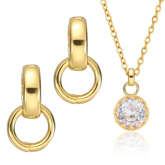 Gold Double Bail Clasps – Pendant Connectors for Jewelry Making DIY