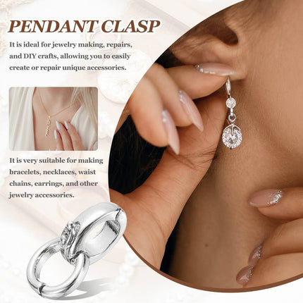 Gold Double Bail Clasps – Pendant Connectors for Jewelry Making DIY