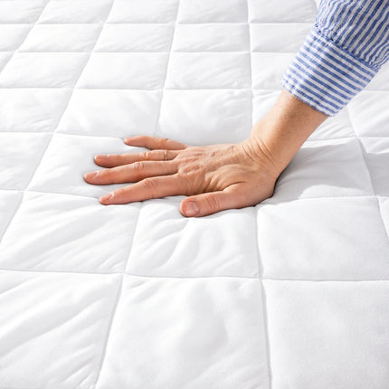 Quilted Hypoallergenic Fitted Mattress Pad – Soft & Protective