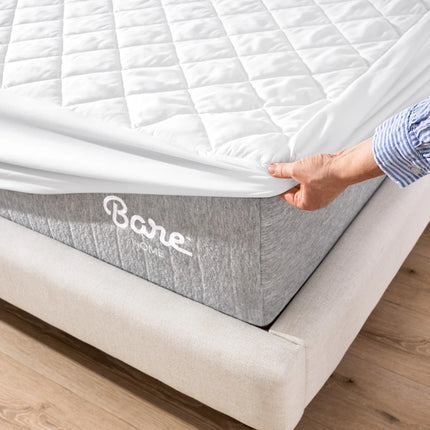 Quilted Hypoallergenic Fitted Mattress Pad – Soft & Protective