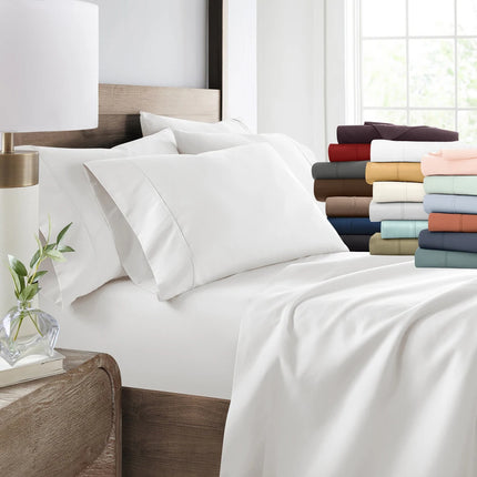 6-Piece Deep Pocket Sheet Set – Double Brushed Luxury Bedding