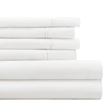 6-Piece Deep Pocket Sheet Set – Double Brushed Luxury Bedding