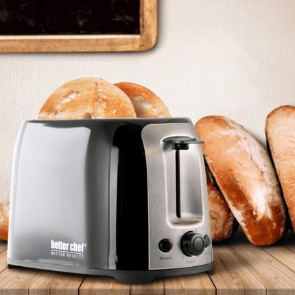 Deluxe Cool Touch 2-Slice Toaster – Wide Slot with Stainless Accents