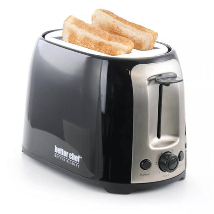 Deluxe Cool Touch 2-Slice Toaster – Wide Slot with Stainless Accents