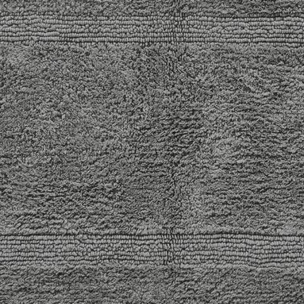 100% Cotton Reversible Bath Rug Water Absorbent Bathroom Mat 24x40 Gray Lux Collection