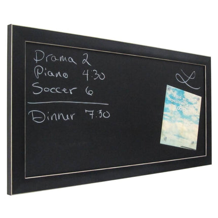Wall Mounted Black Framed 13x26 Magnetic Chalkboard Writing Board Home Office