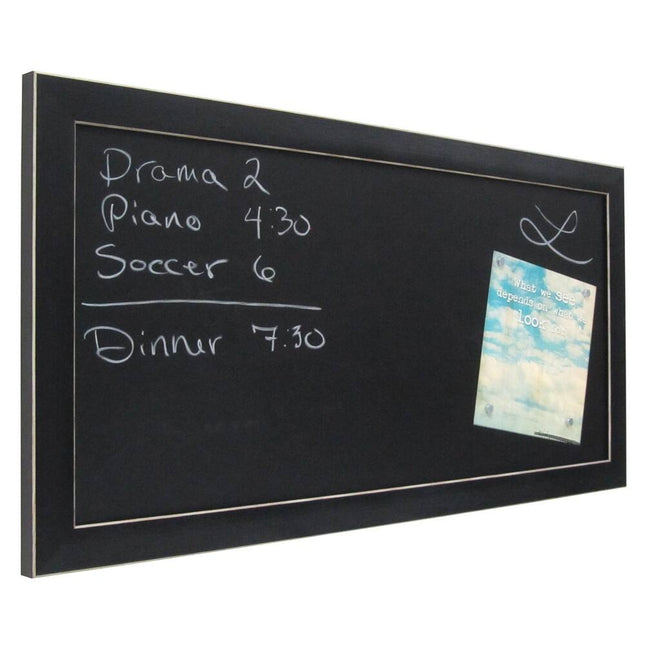 Wall Mounted Black Framed 13x26 Magnetic Chalkboard Writing Board Home Office
