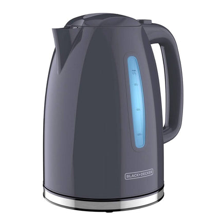 1.7L Gray Electric Kettle Fast Boil Cordless Water Heater Kitchen Use