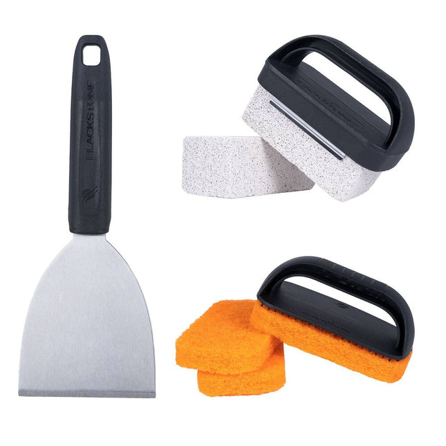 8-Piece Griddle Cleaning Kit for BBQ Grill and Flat Top Surface Cleaning