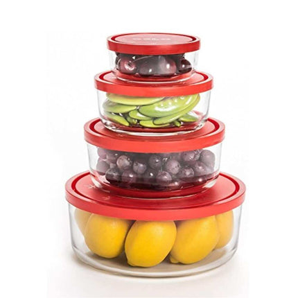 Gelo 4pc Storage Containers with Lids, BPA-Free Kitchen Organization Set