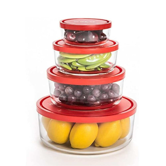 Gelo 4pc Storage Containers with Lids, BPA-Free Kitchen Organization Set