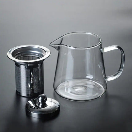 16.9 fl oz Glass Tea Pot with Removable Stainless Steel Infuser Strainer