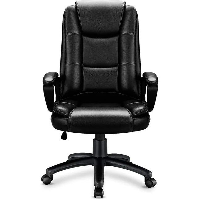 Big & Tall High-Back Executive Office Chair – Ergonomic Leather, 400 lbs