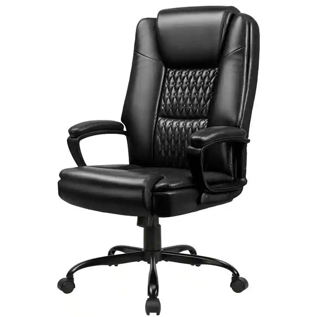 Big and Tall Executive Office Chair High Back Ergonomic Adjustable 400LBS Black