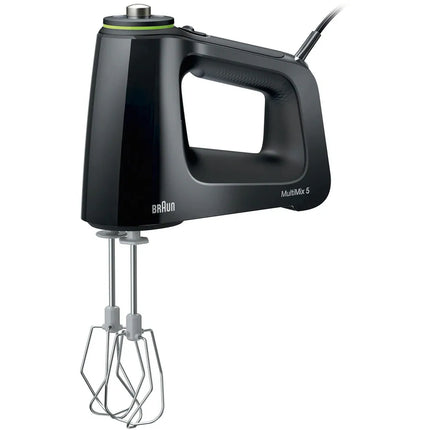 Braun MultiMix 5 350W Hand Mixer Black with Whisks and Dough Hooks Set