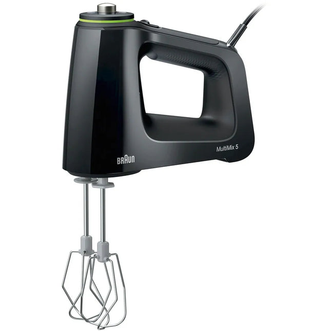 Braun MultiMix 5 350W Hand Mixer Black with Whisks and Dough Hooks Set