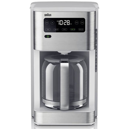 PureFlavor 14-Cup Coffee Maker White Programmable Drip Coffee Machine