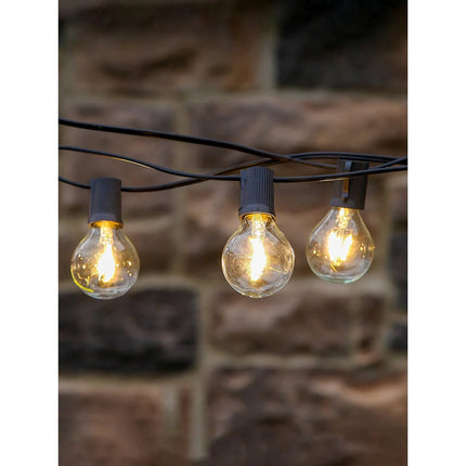 Ambience Pro 12-Light 26 Ft Black LED G40 String Lights, 2700K Soft White