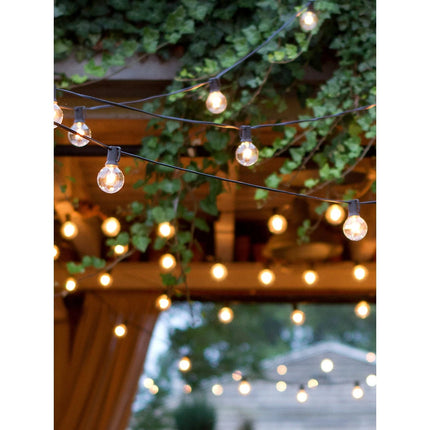Ambience Pro 12-Light 26 Ft Black LED G40 String Lights, 2700K Soft White