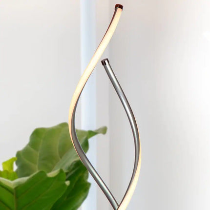 Embrace 60 Inch Industrial 2 Light LED Floor Lamp with Built In 3 Way Dimmer