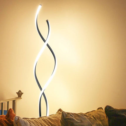 Embrace 60 Inch Industrial 2 Light LED Floor Lamp with Built In 3 Way Dimmer