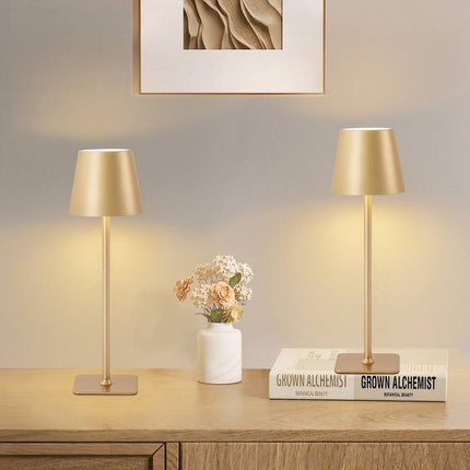 4-Pack LED Cordless Table Lamps – 3CCT Dimmable Portable Lighting