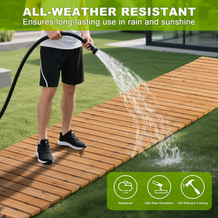 Roll-Out Cedar Garden Pathway – Available in 6, 8, & 12 Ft