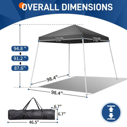 Camping Beach Gazebo Pop Up Canopy Tent Folding Sunshade Outdoor Shelter