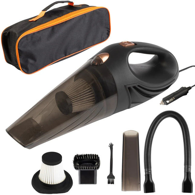 12V High Power Car Vacuum Handheld with 16ft Cord and Travel Case
