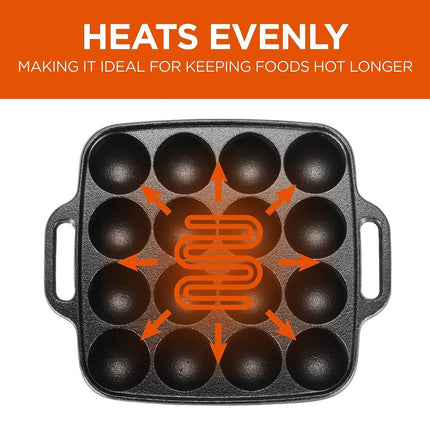 Cast Iron Baking Pan Heavy Duty Oven Safe Bakeware for Cooking