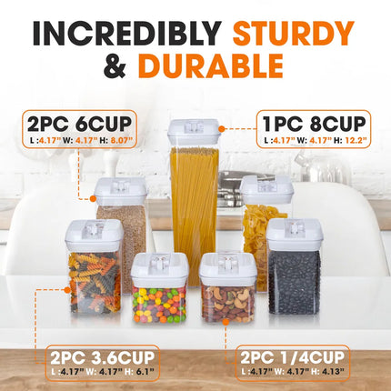 7-Piece Airtight Stackable Food Storage Set – Keep Food Fresh