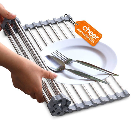 Multipurpose Over-the-Sink Drying Rack – Stainless Steel, Space-Saving