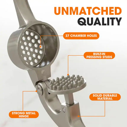 Premium Heavy-Duty Garlic Press – Effortless Crushing & Easy to Clean